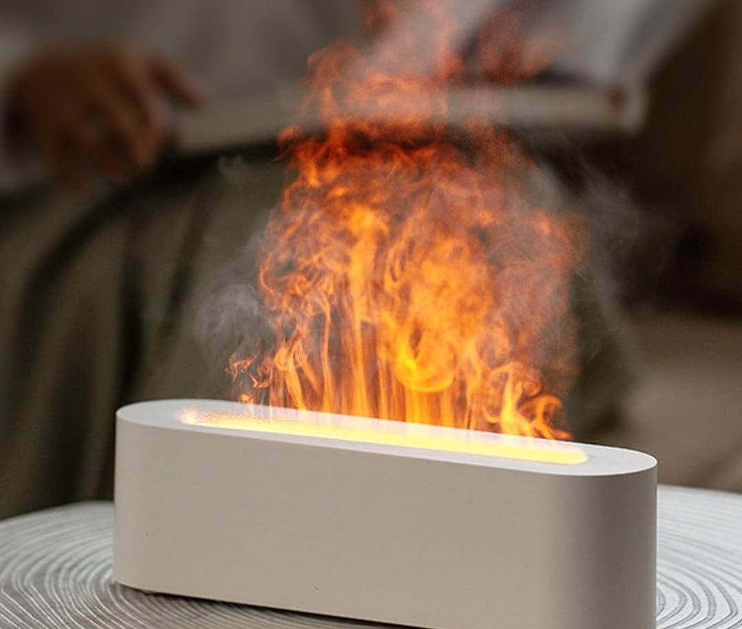 Flame difusser humidifier lamp color changing
